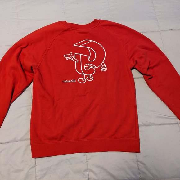 Glossier red sweatshirt Clearance